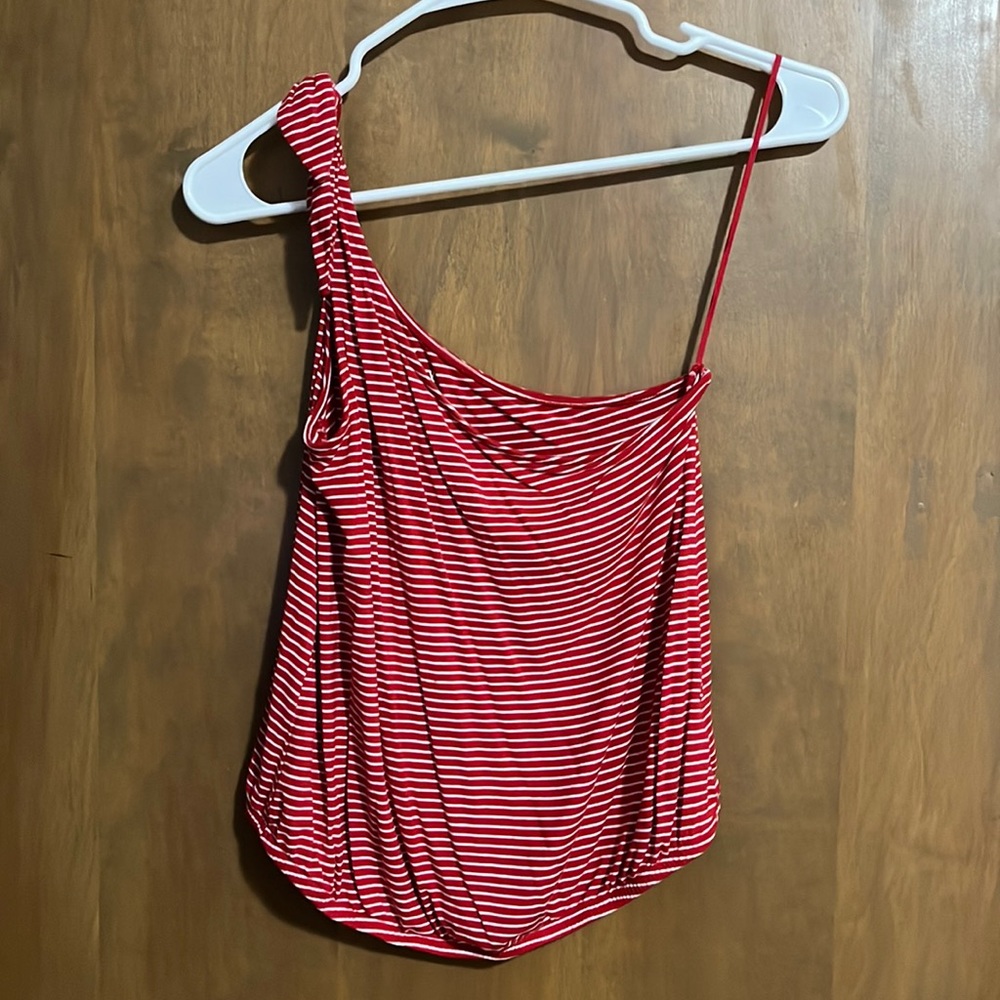 One Shoulder American Eagle Tank Top